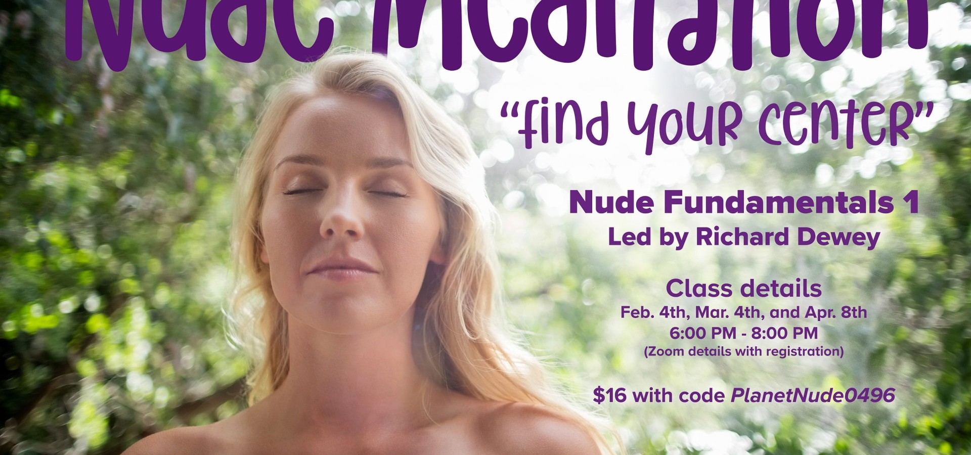 Discover the power of nude meditation